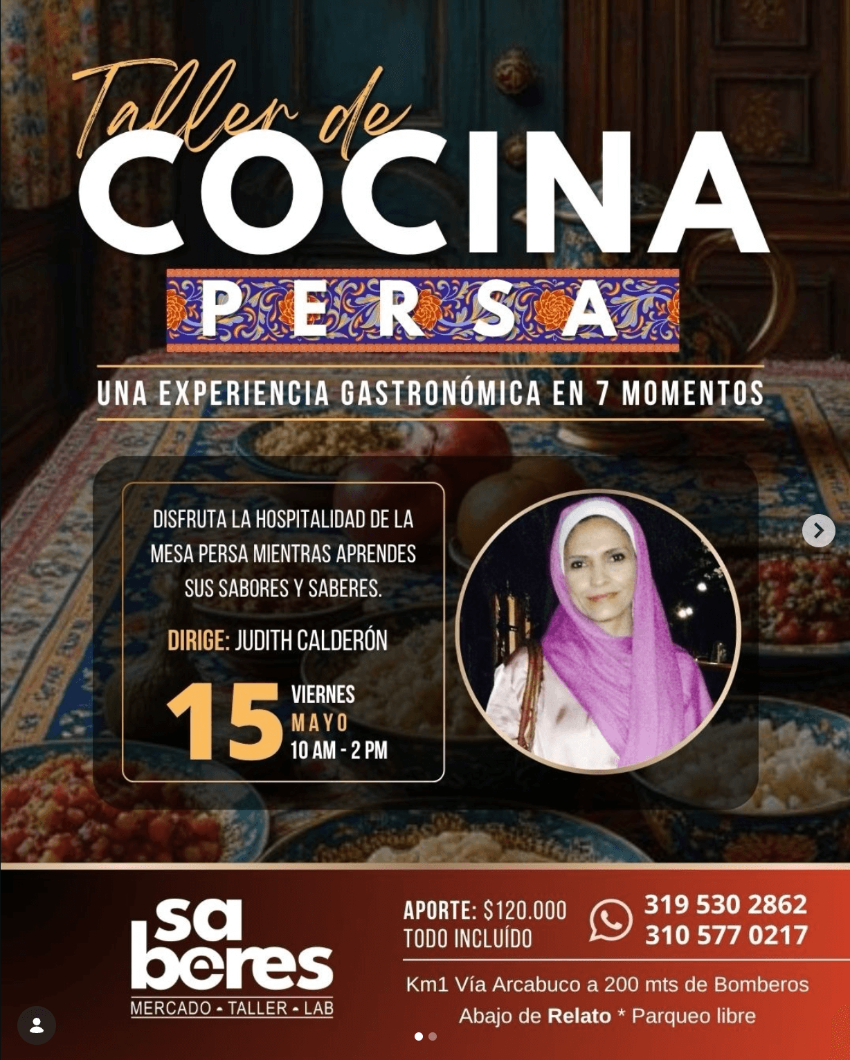 Taller de cocina Persa