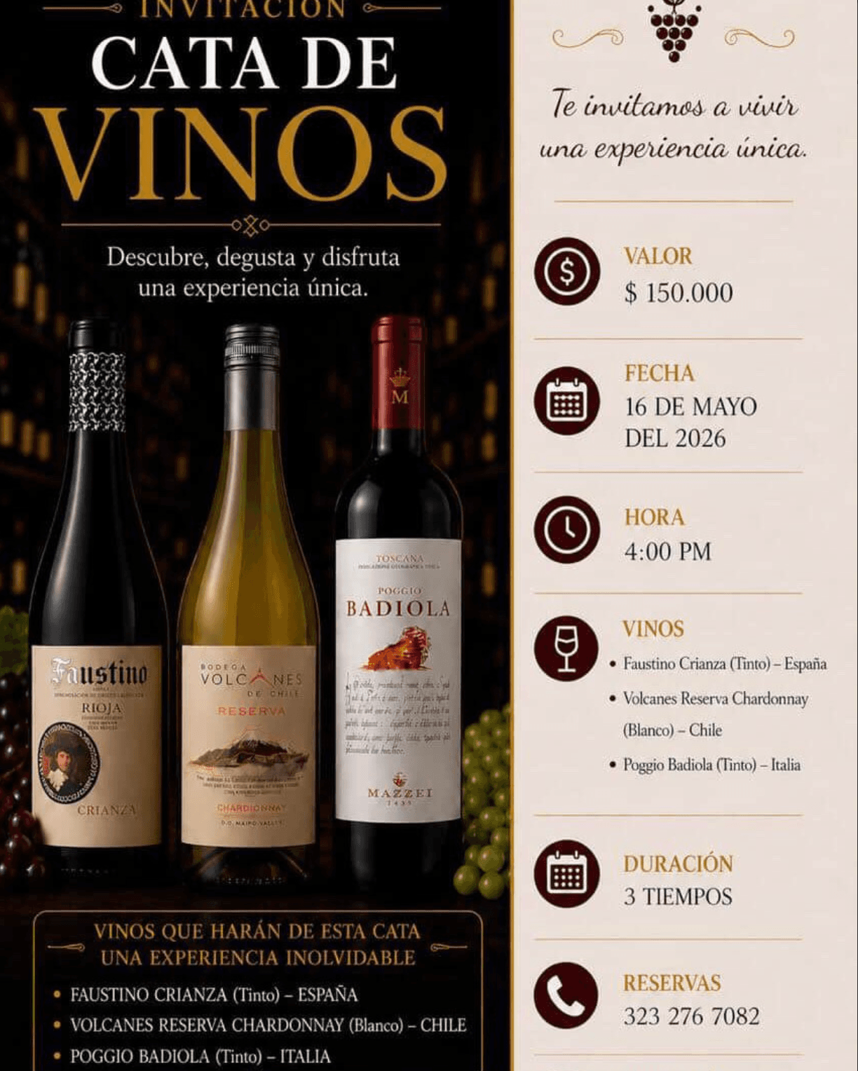 Cata de vinos