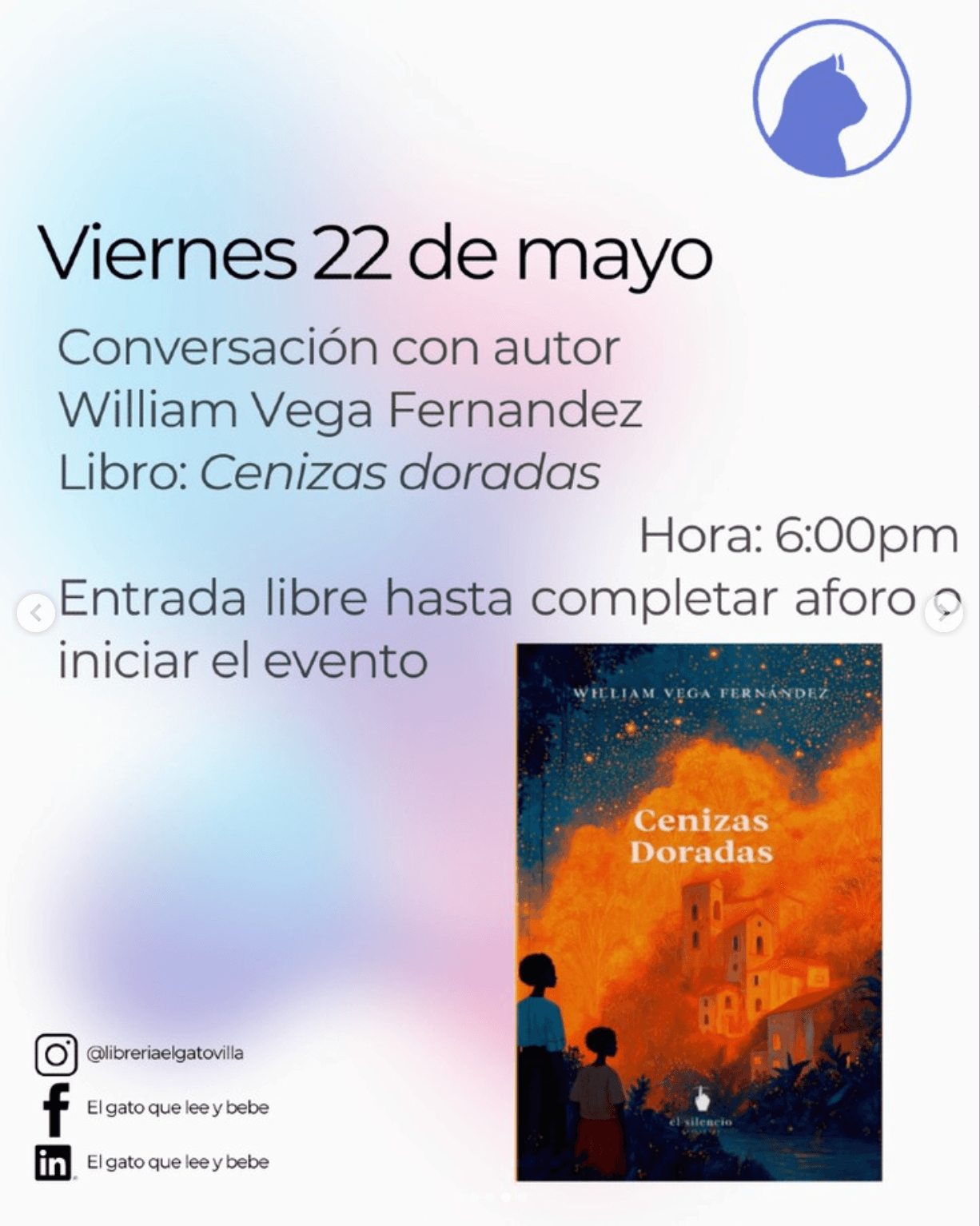 Cenizas doradas: Conversación con el autor